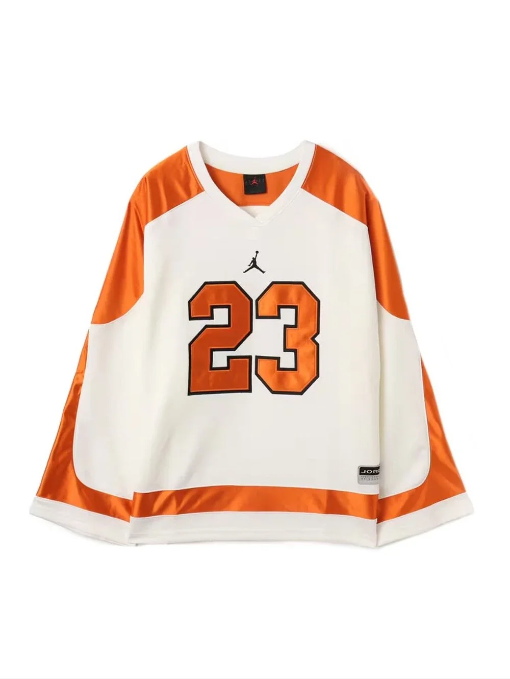 Men's Air Jordan MJ Collegiate Hockey Jersey 'Sail/Starfish/Black'